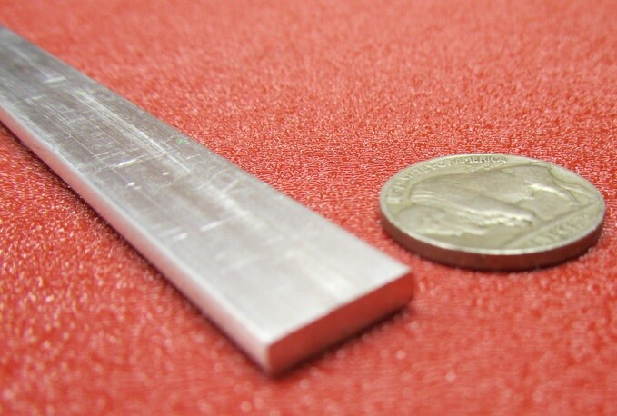6061 T651 Aluminum Bar, 1/8″ (.125″) Thick x 1/2″ Wide x 24″ Length, 6 pcs, 12ft