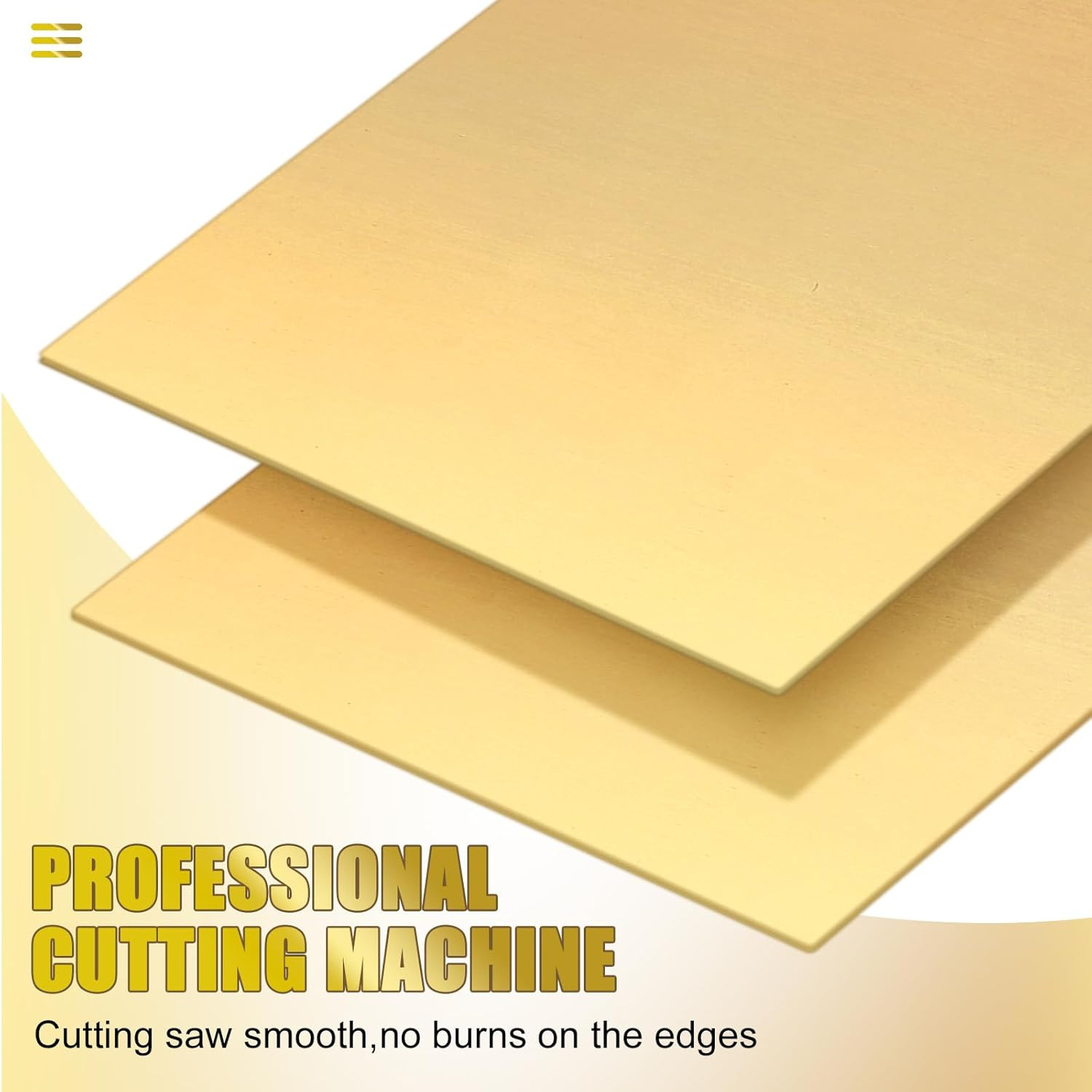 4 Pieces Brass Sheet 6″ X 12″ X 0.025″, 22 Gauge(0.6Mm) Thickness Brass Plates D