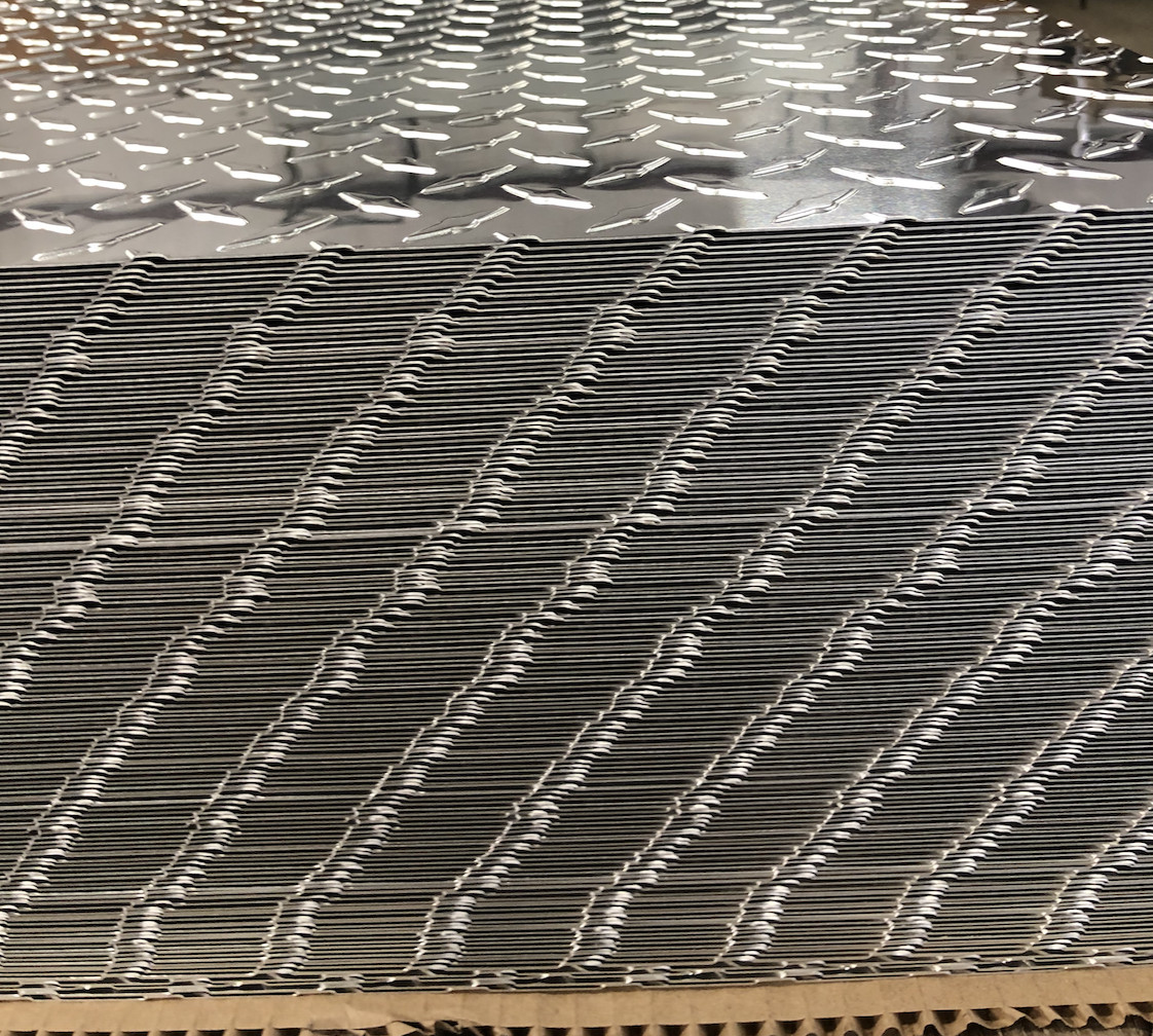 24″ x 120″ Aluminum Diamond Plate .025″ (1/40″) Thick Sheet Trailer, RV, Garages