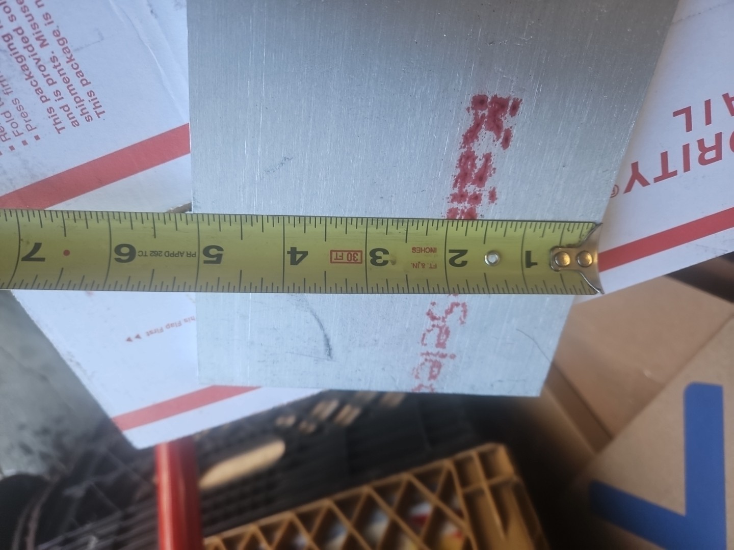 Kaiser aluminum plate 6061-T651 3/8″ X18-1/4″ x5″ Made In USA