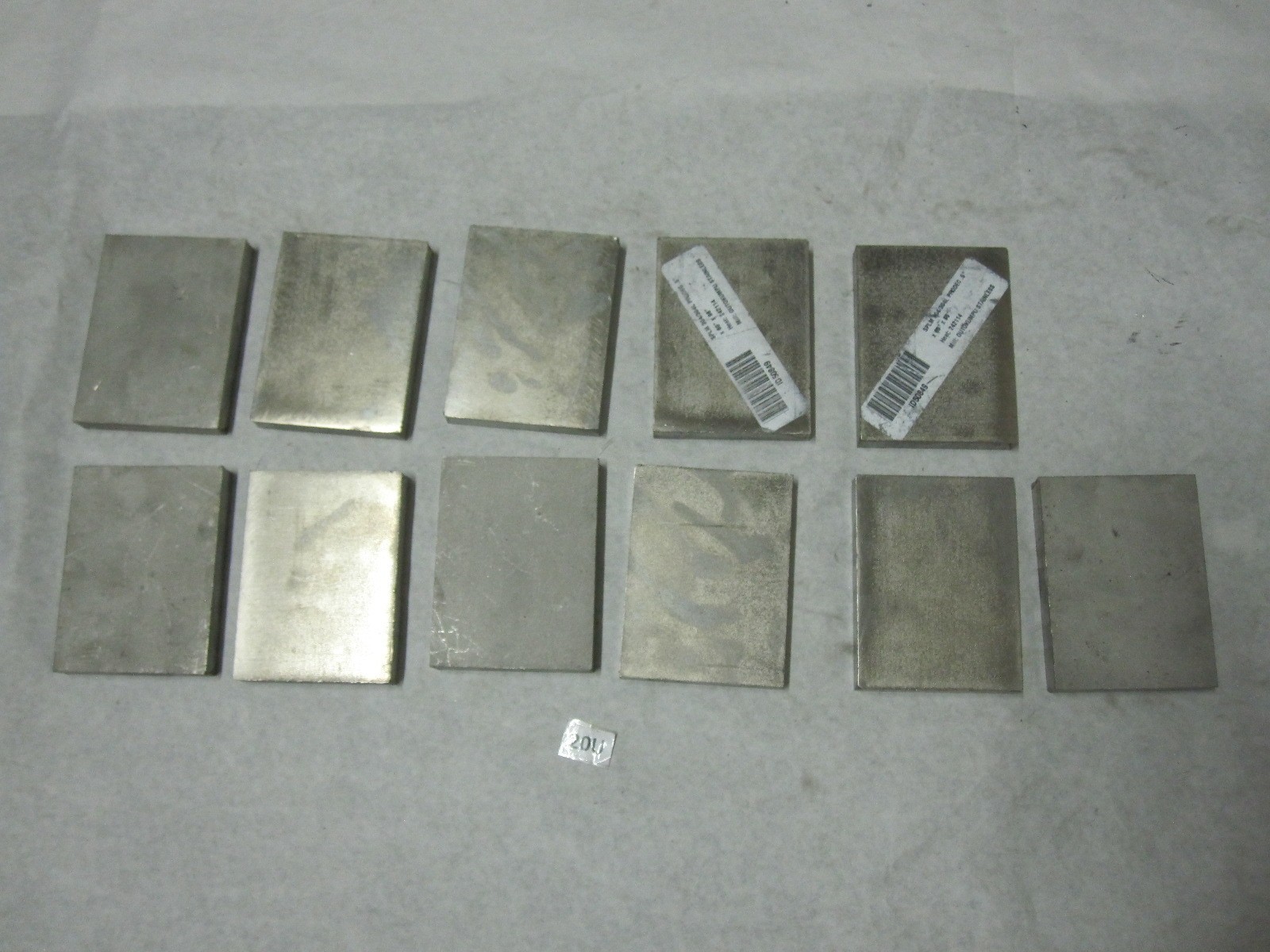 Outokumpu Prodec 304 Stainless Steel Plate Blocks 4 x 3 x 0.5 Inch Lot of 11