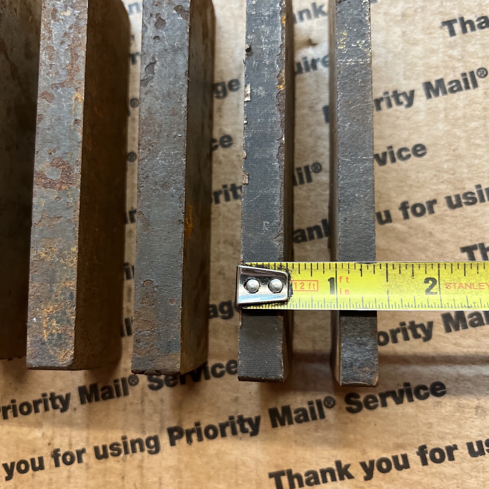 1 1/2 X 5 THICK Flat Steel Bars Blacksmithing Billets Spacers Shims Blocks #2