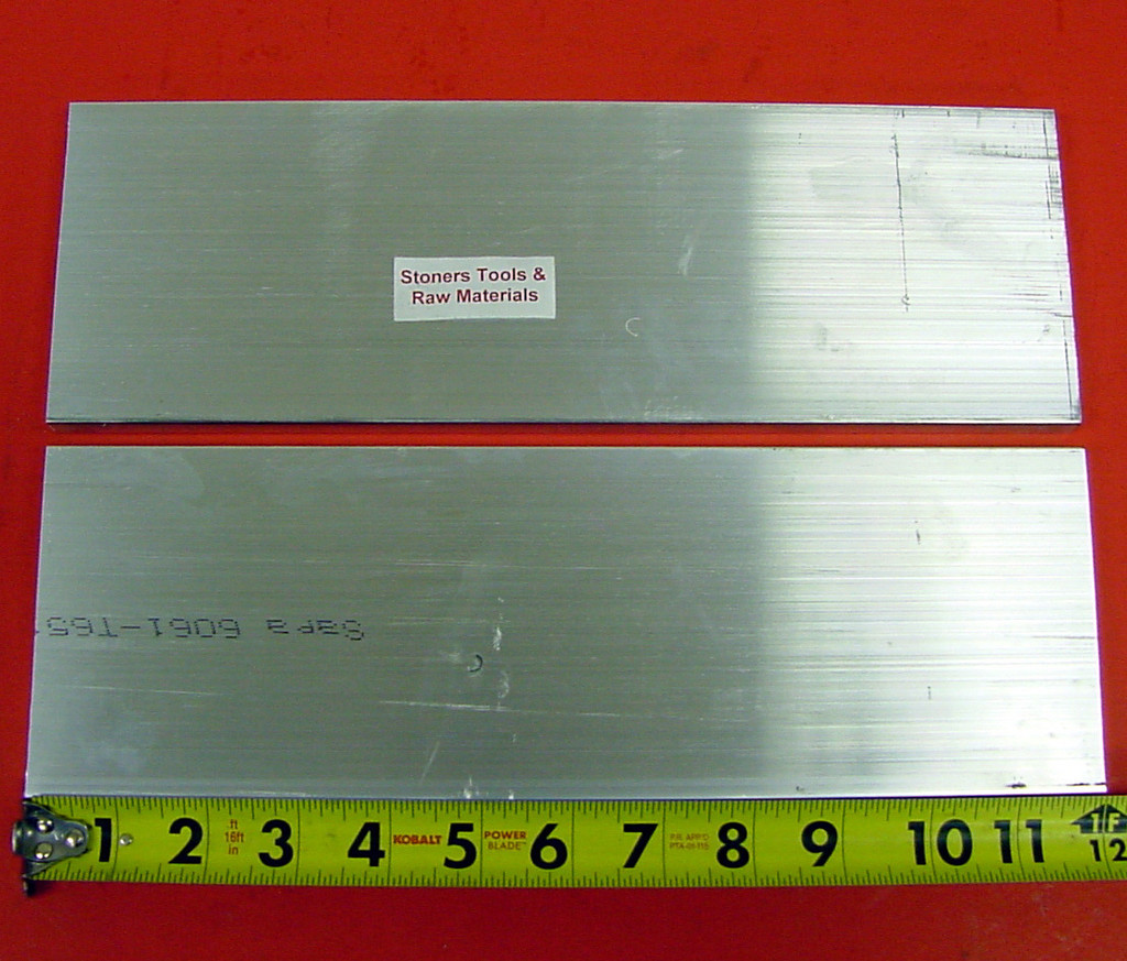 2 Pieces 1/2″ X 4″ ALUMINUM 6061 T6511 FLAT BAR 12″ long Extruded Mill Bar Stock