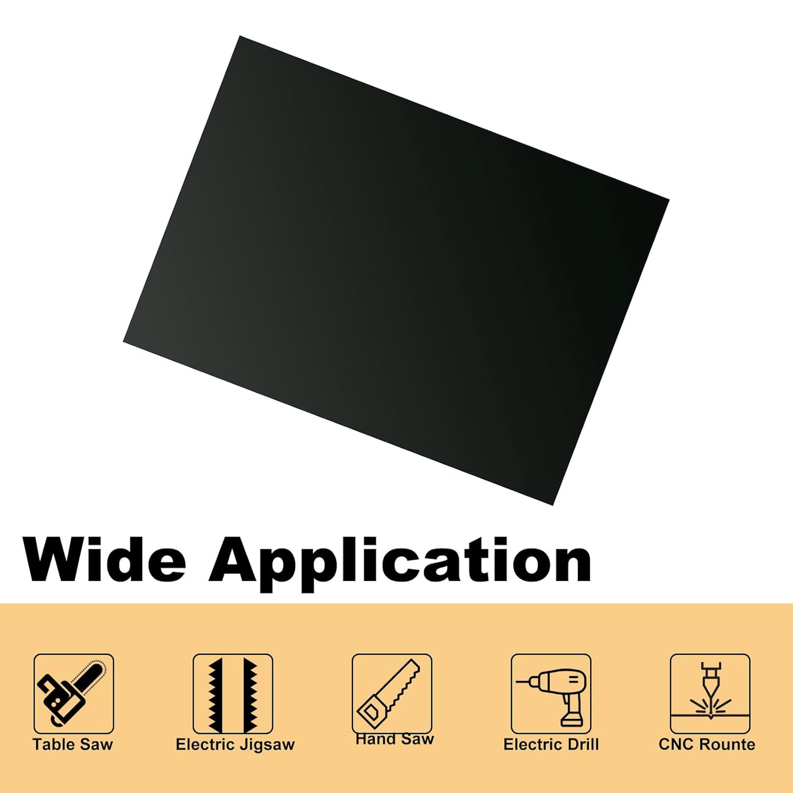 10PCS Anodized Aluminum Sheet 7x5x1/32 Inch Black Metal Plates for Laser