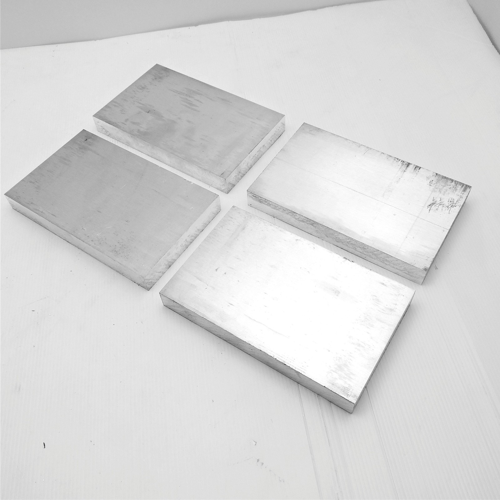 1″ thick Aluminum 6061 PLATE 3.375″ x 5.875″ Long QTY 4 sku 206231