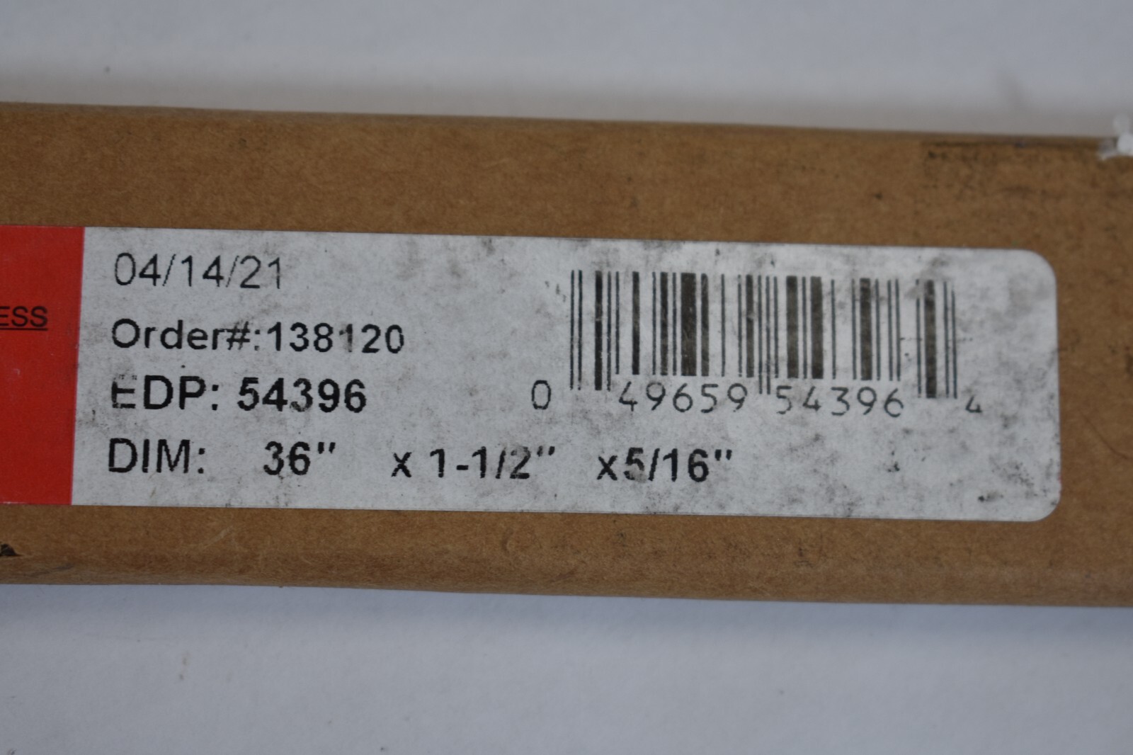 Starrett 54396 5/16″ x 1-1/2″ 36″ Length Oil Hardening Ground Flat Stock