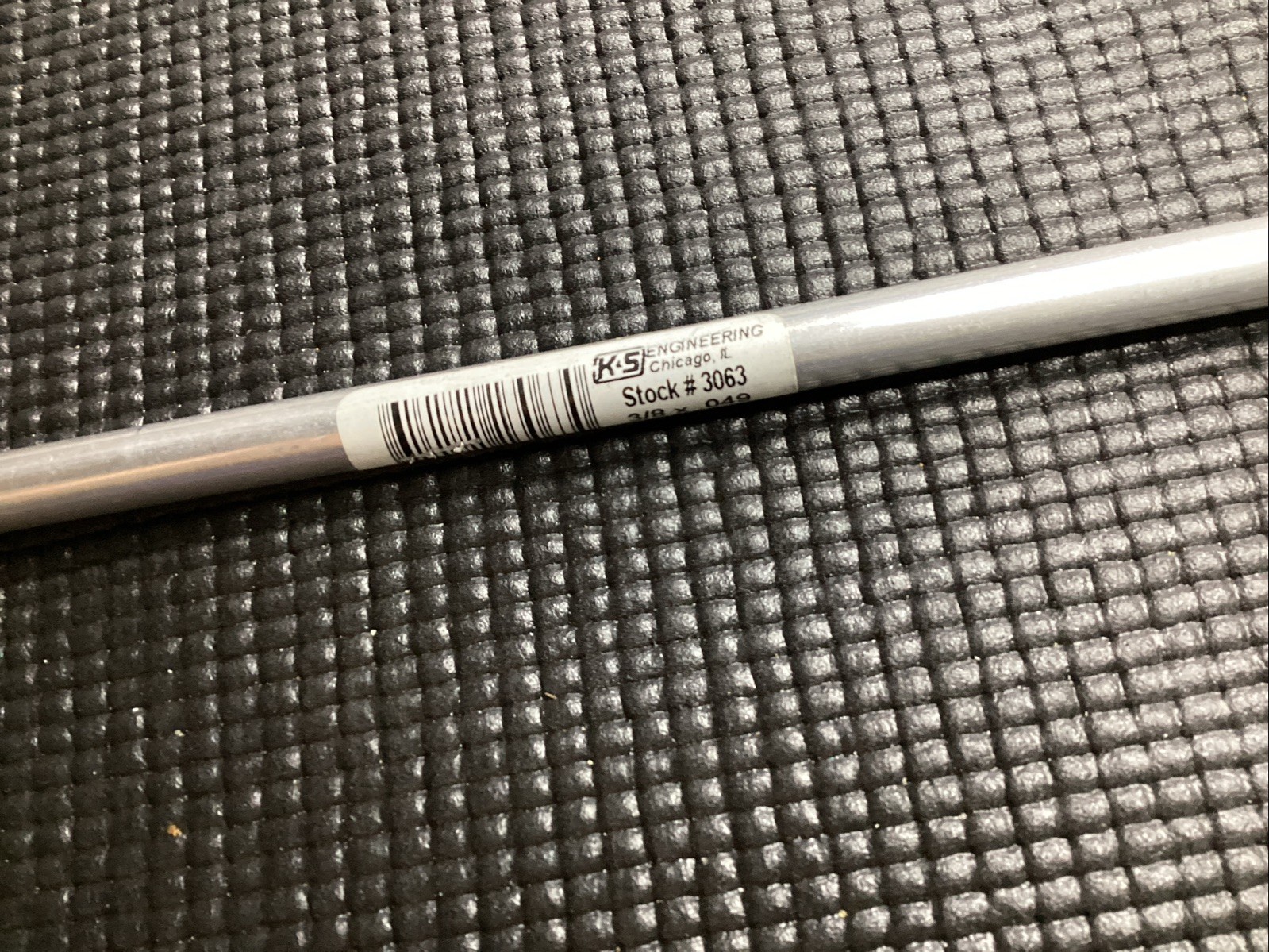 K&S Engineering Aluminum Rod Stock 3/8 x .049 12.7mm Long #3063 – New – Hollowed