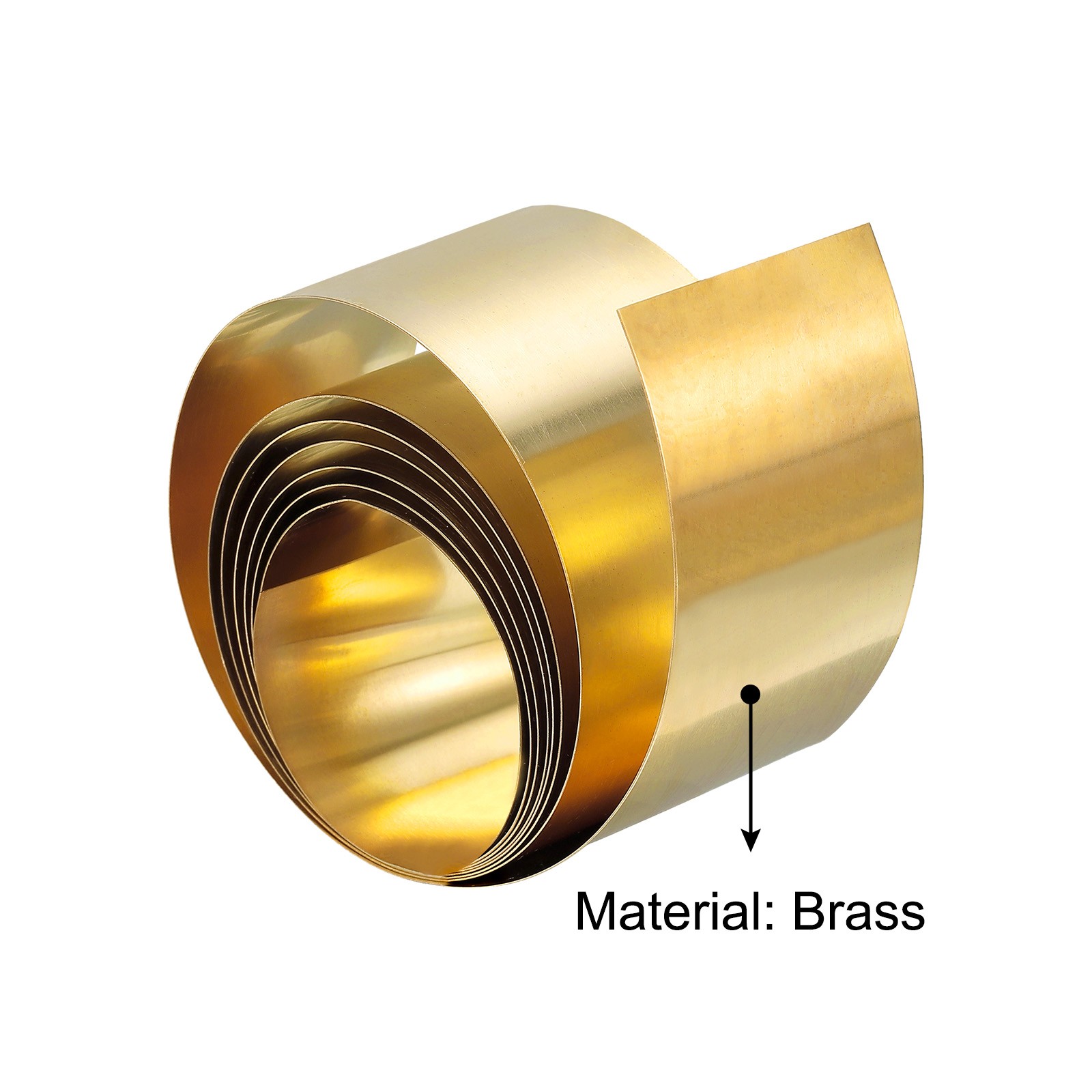 Brass Sheet Roll 0.1x30x1000mm Brass Foil Roll Brass Strip Gold