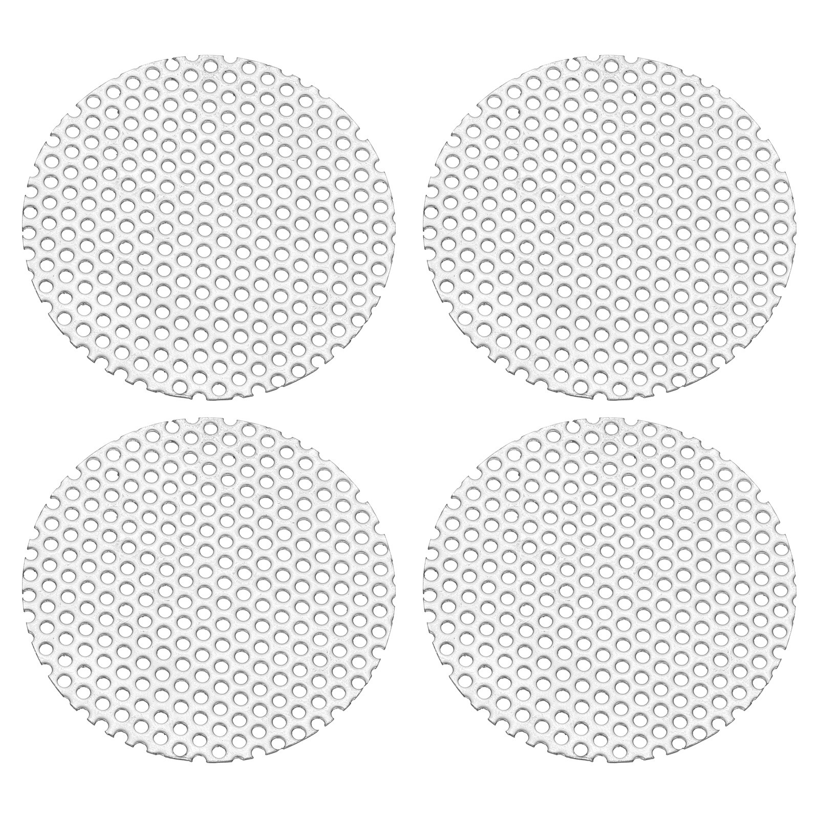 2″ 304 Stainless Steel Perforated Sheet, 4Pcs 0.06″ Hole Metal Mesh Plate