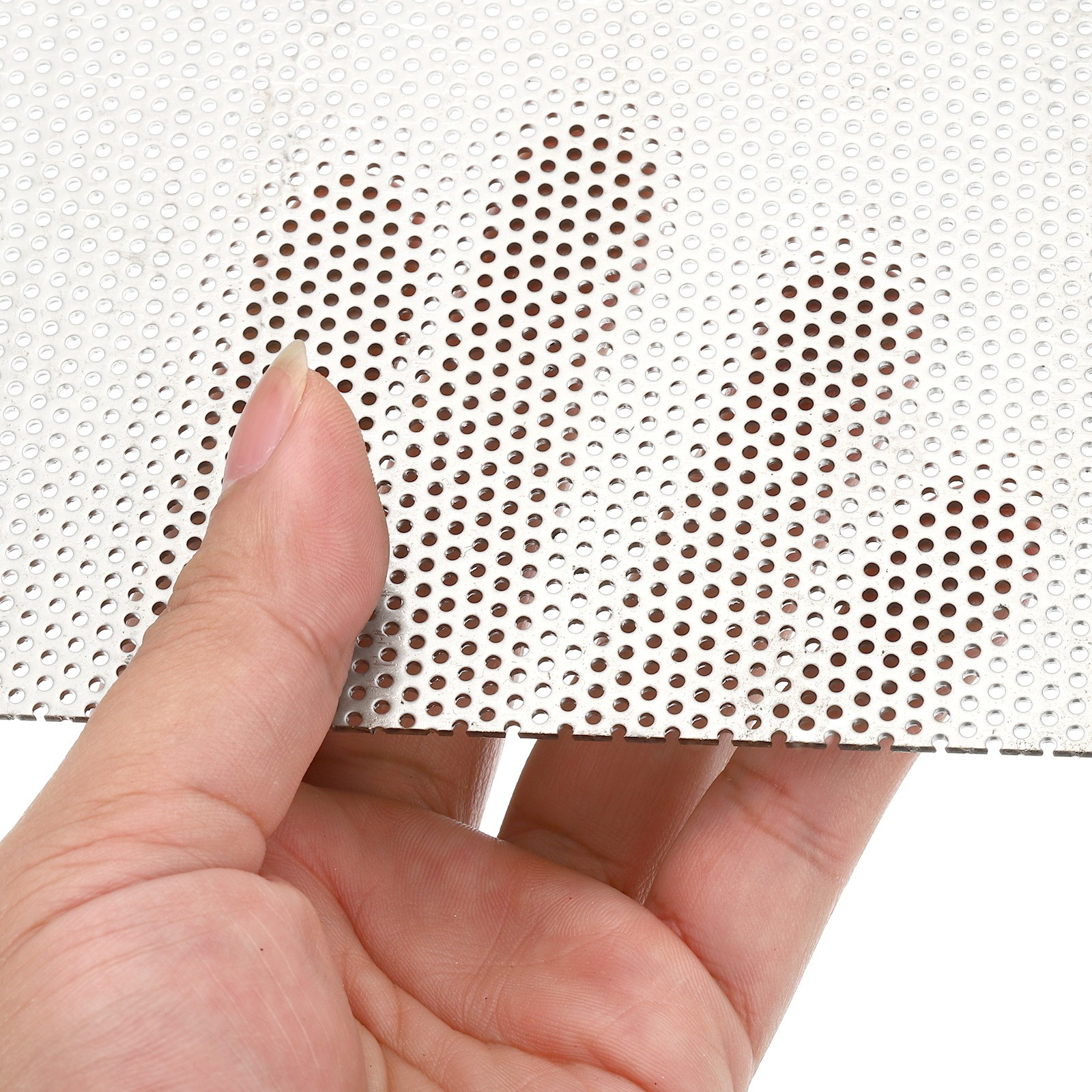 2″ 304 Stainless Steel Perforated Sheet, 4Pcs 0.06″ Hole Metal Mesh Plate
