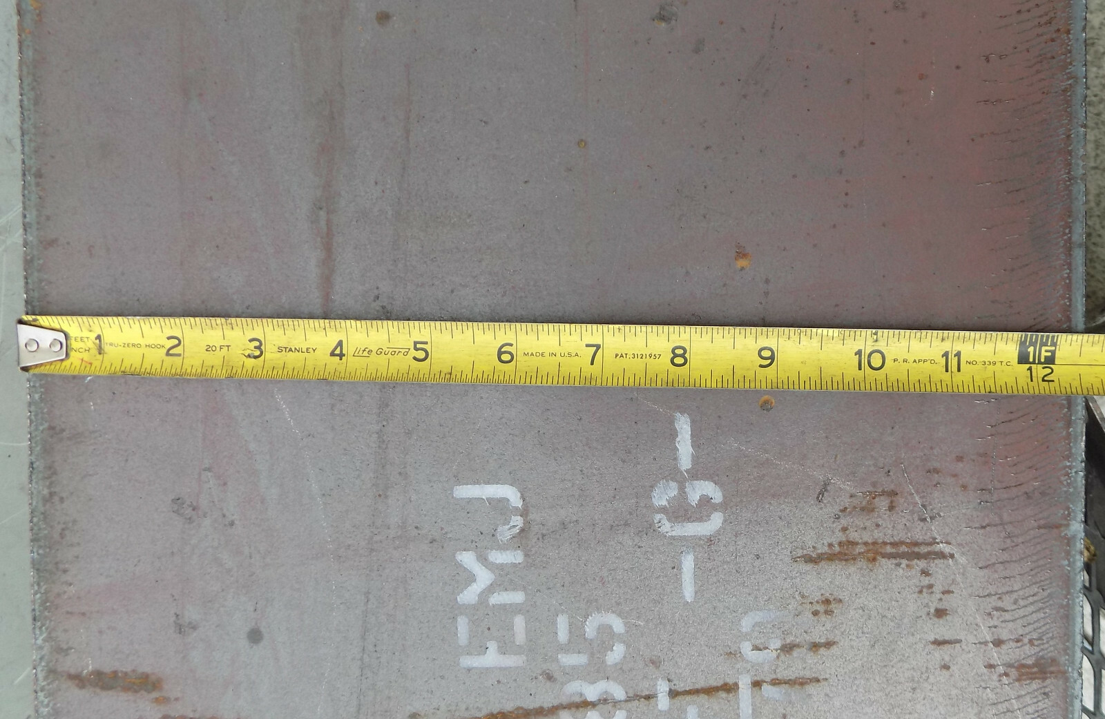 EMJ Flame Cut A36 Hot Rolled Carbon Steel Plate 3/8″ Thick X 32″ Long X 12″ Wide