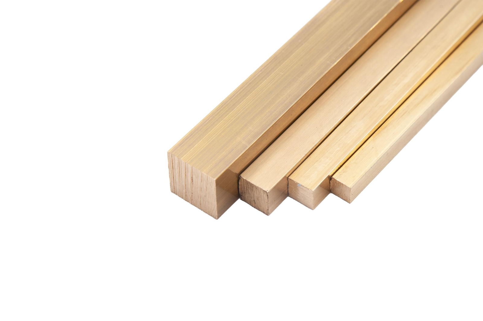 Brass Square Bar 2.0401 4x4mm-50x50mm Solid Material Ms58