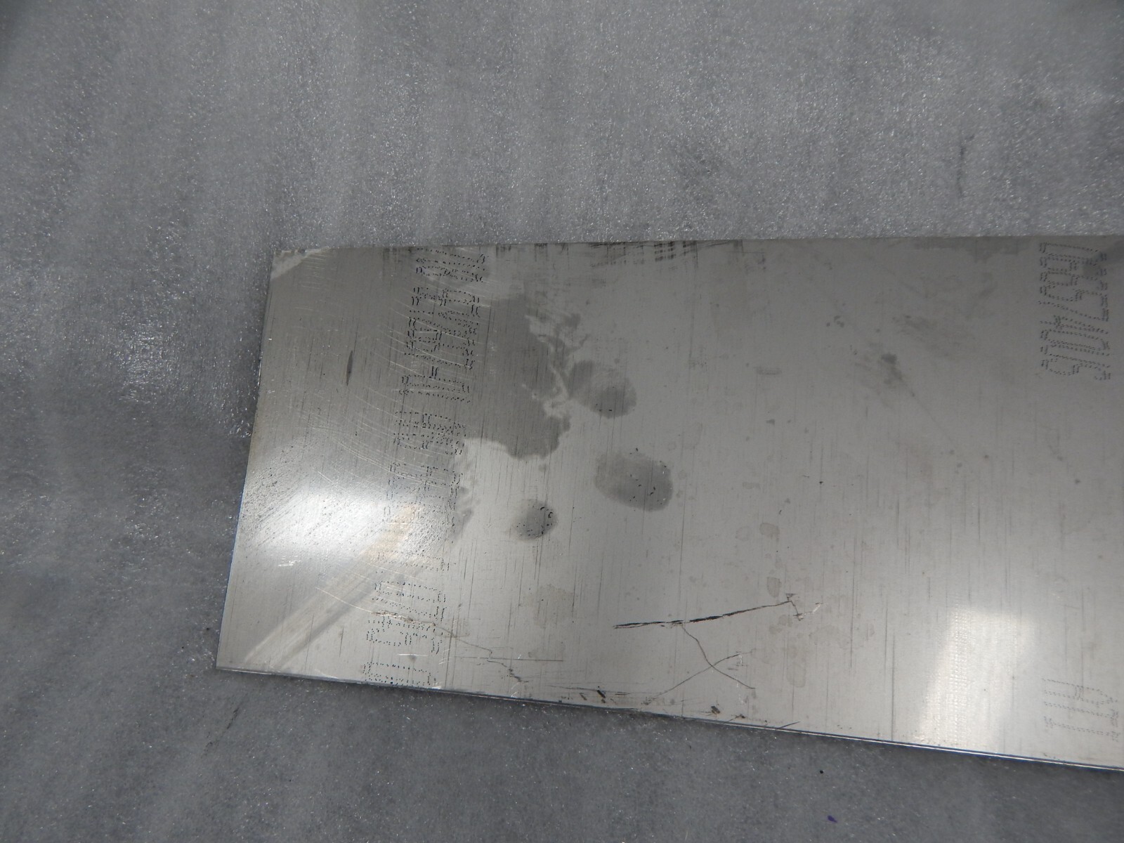 Inconel 718 High temp 4-3/4 X 11 sheet metal AMS 5596M plate .074 thick