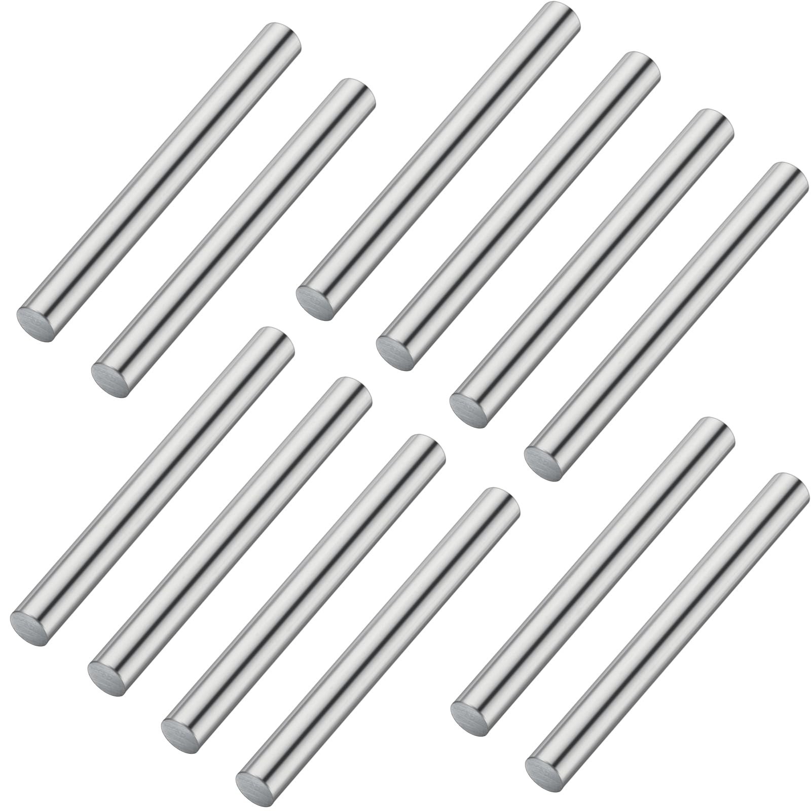 12 Pcs High Purity Zinc Rods 99.995% Anti-Corrosion Anodes for Experiments 3.94″