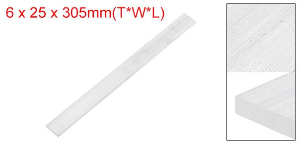 Square Aluminum Flat Bar 1/4″ Thickness 1″ Width 12″ Length
