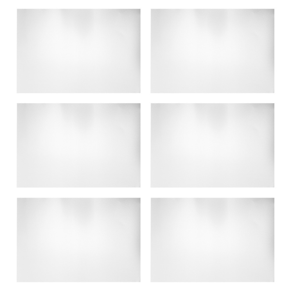 6Pcs Durable Anodized Aluminum Sheets for Office Engraving Silver Metal Plates