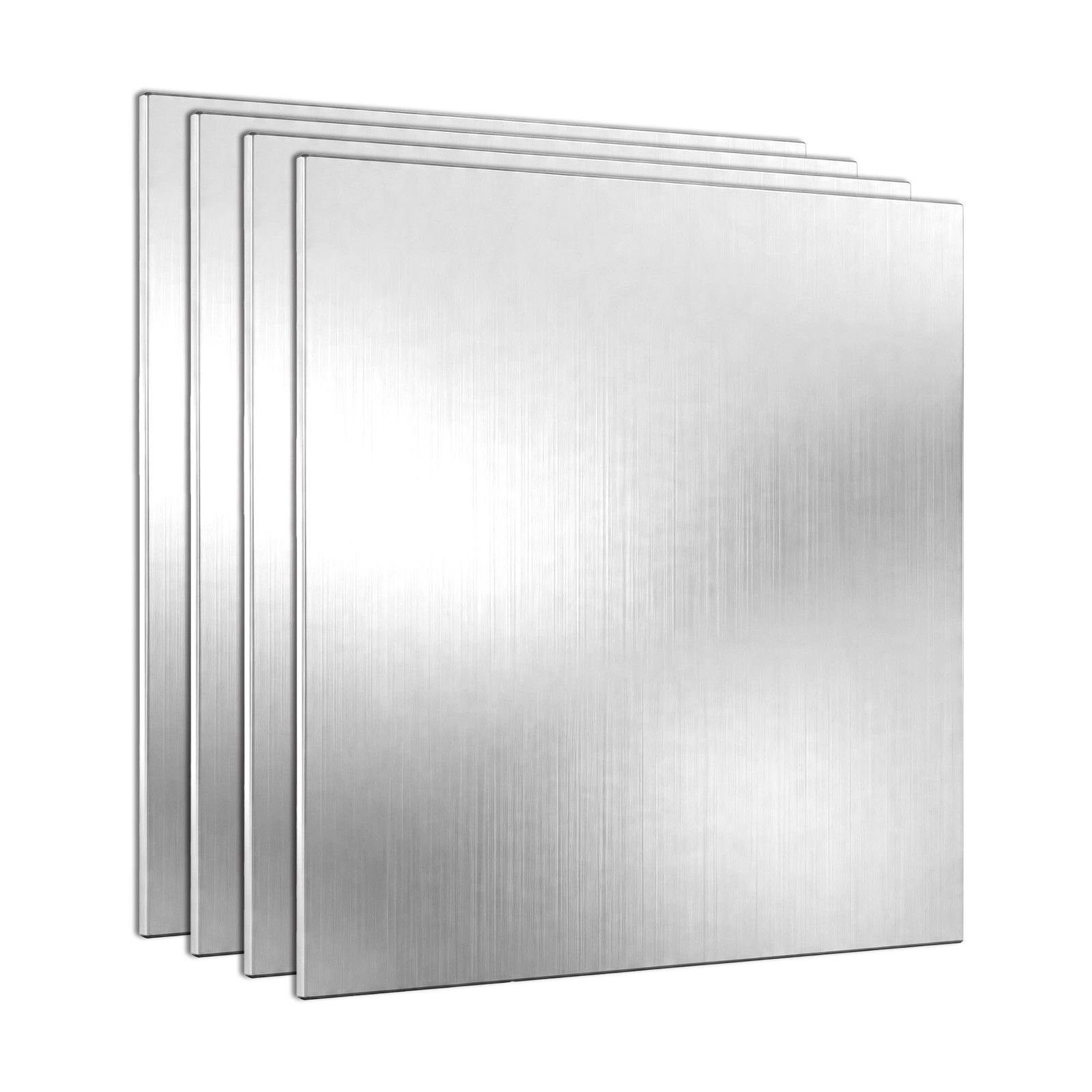 Aluminum Sheet Metal 4 PCS 12 x 12 Inch Thickness Metal Plate Covered with Pr…