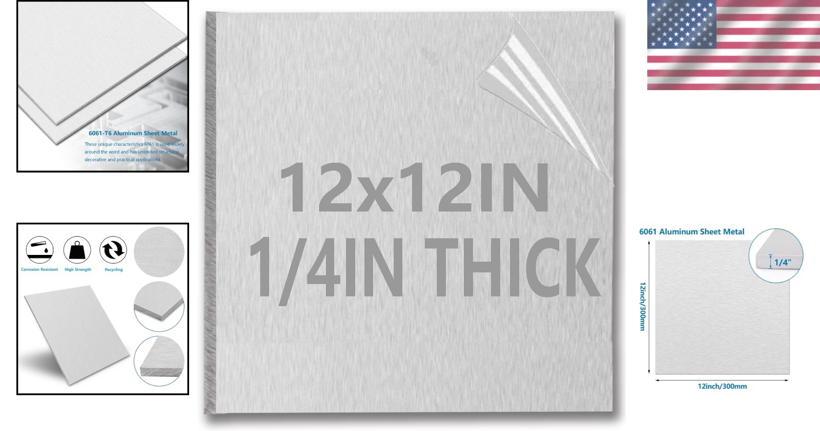 Flat Aluminum Sheet 6061 – Crafting Metal Plate