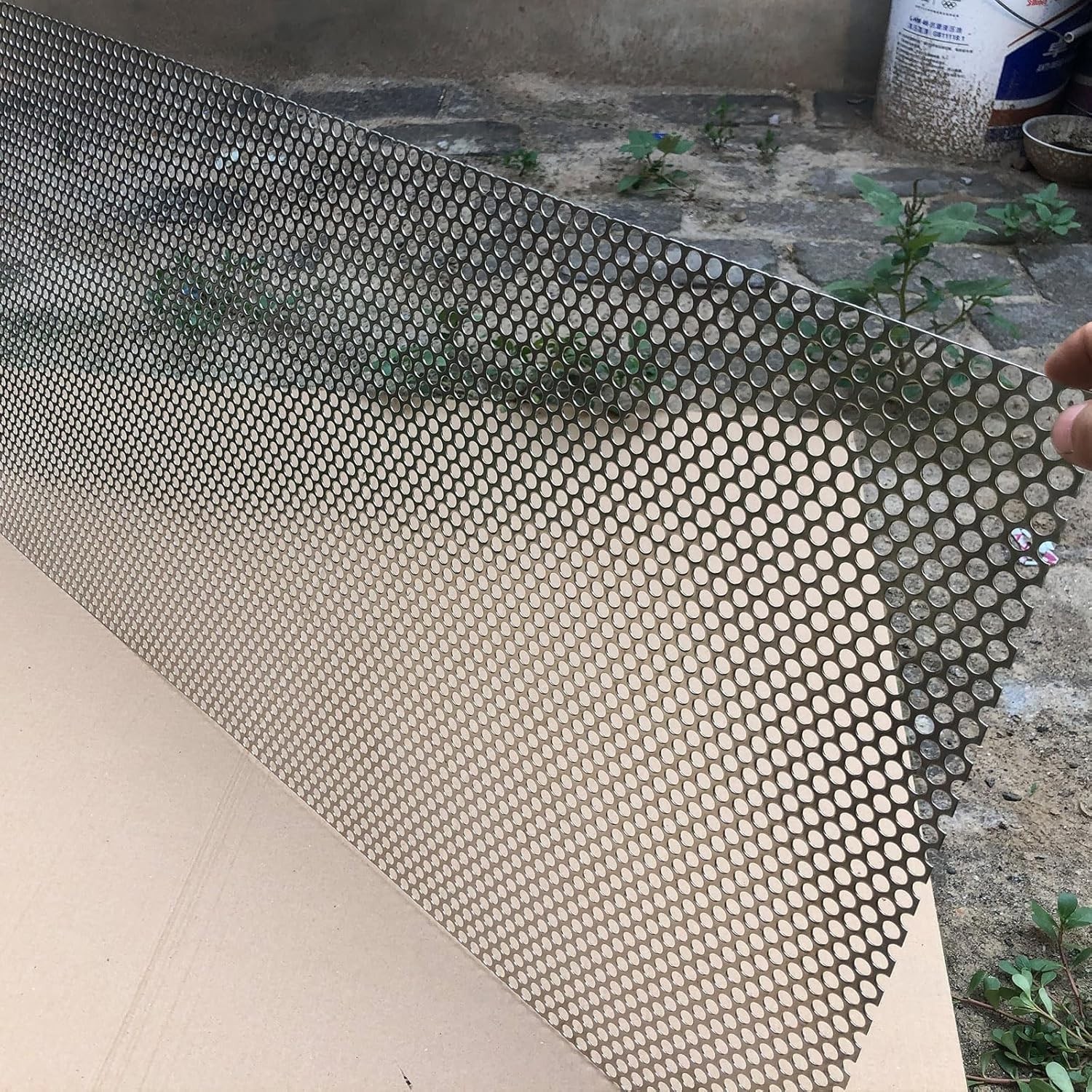 Expanded Metal Mesh Aperture 0.32in 36″x18″ Stainless Steel