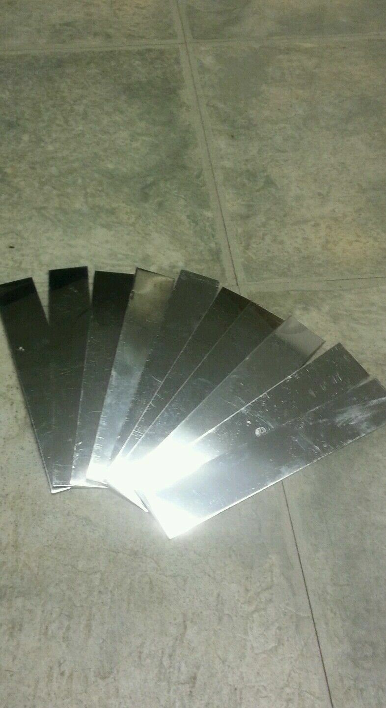 stainless shim steel stock 1.06″ wide X 0.015″ thick 6″+ long 5 pieces per lot