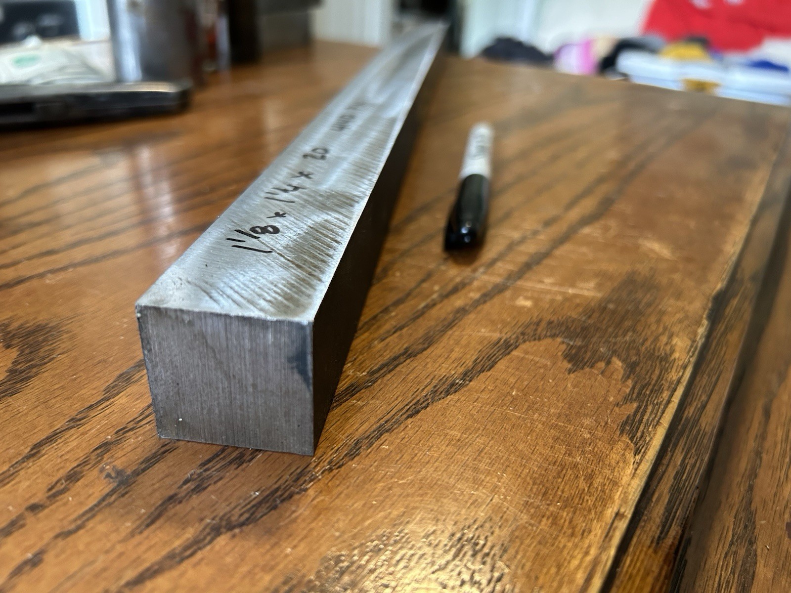 1-1/8″ x 1-1/4″ x 20″ long, 4140 PH tool steel flat bar ( pre hard )
