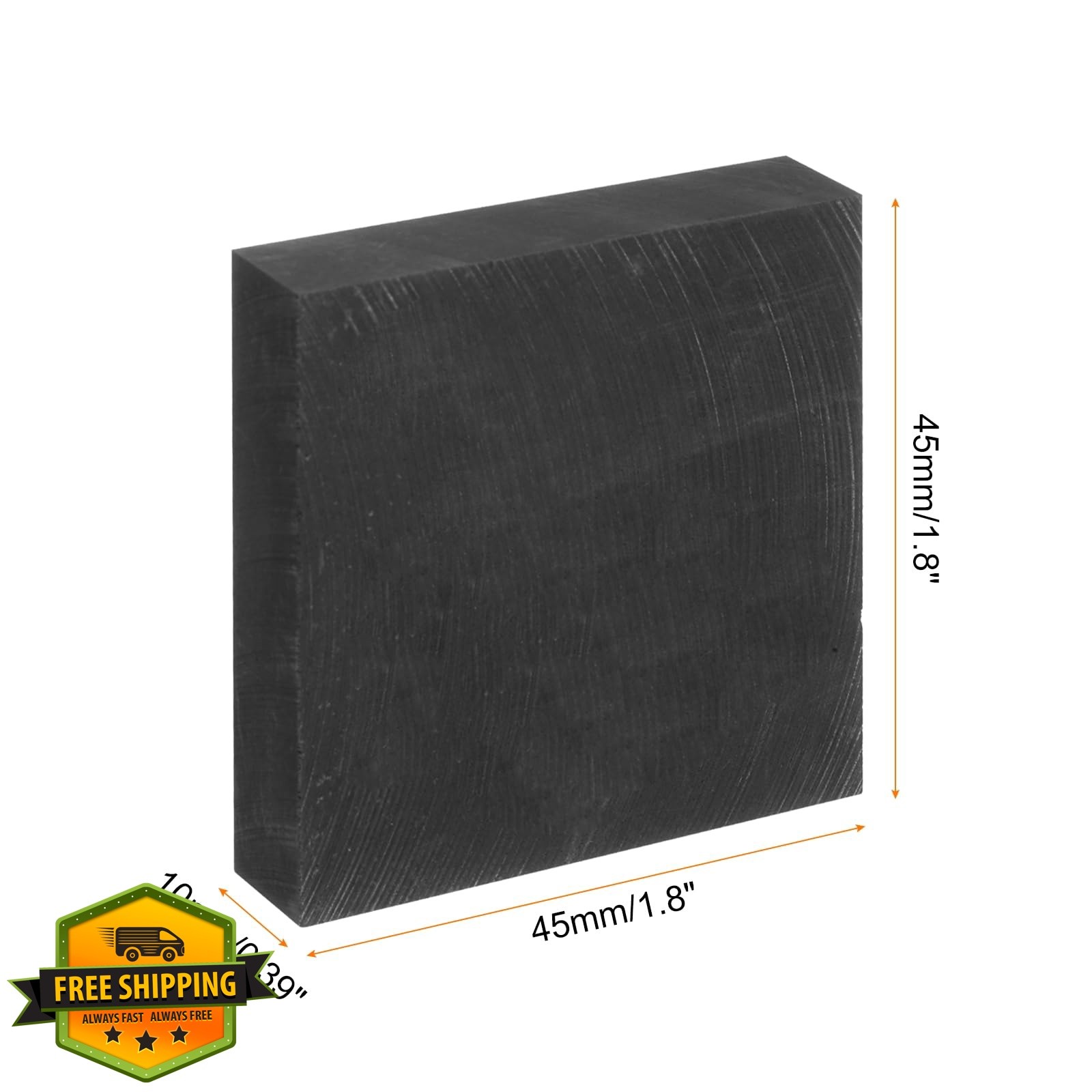 MECCANIXITY Graphite Block Ingot Rectangle Graphite Plate Board 45x45x10mm fo…