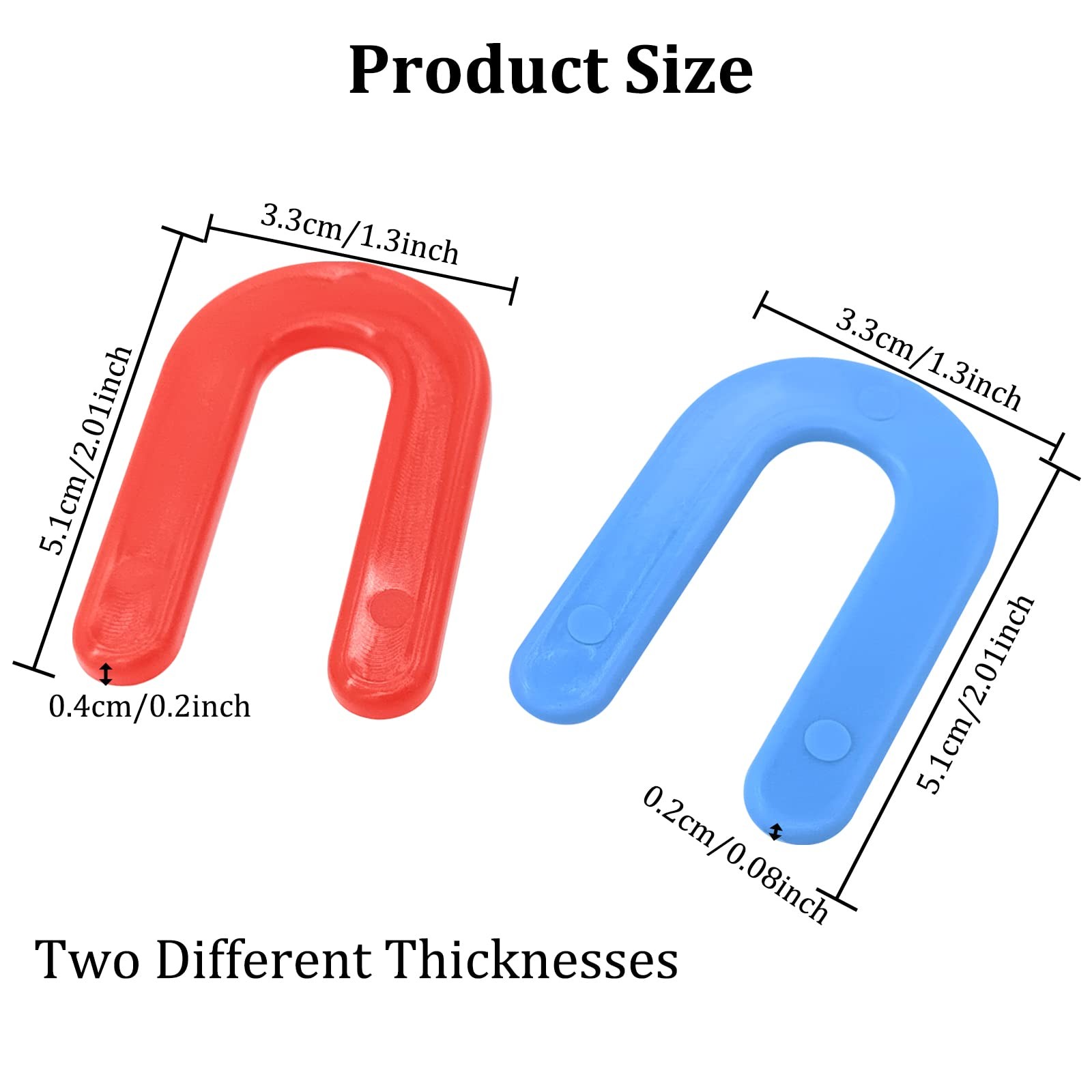 200 Pack Horseshoe Shims Tile Spacers 1/8 Inch, 1/16 Inch U Shaped Plastic Sh…