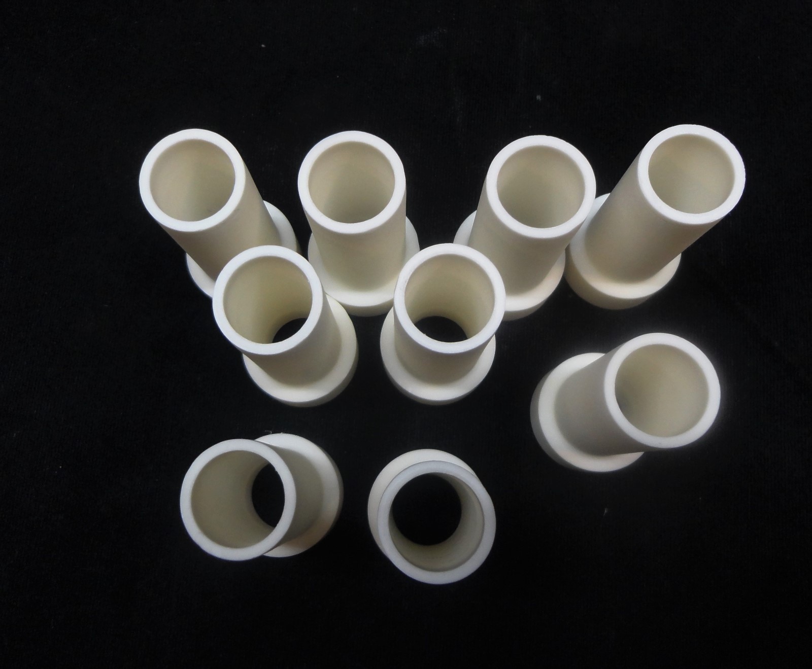 PAIR OF ISO PRESSED HIGH ALUMINA STEPPED BUSHING INSULATORS No.: 219
