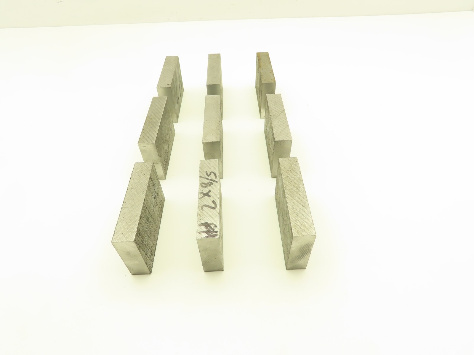 4140/4142 PH Alloy Steel Flat Bar Stock 5/8″x 2″x 3″L Lot of 9 Blocks