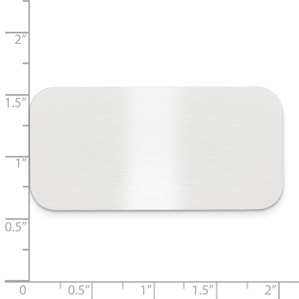 1 X 2 Satin Aluminum Plates-Set of 6