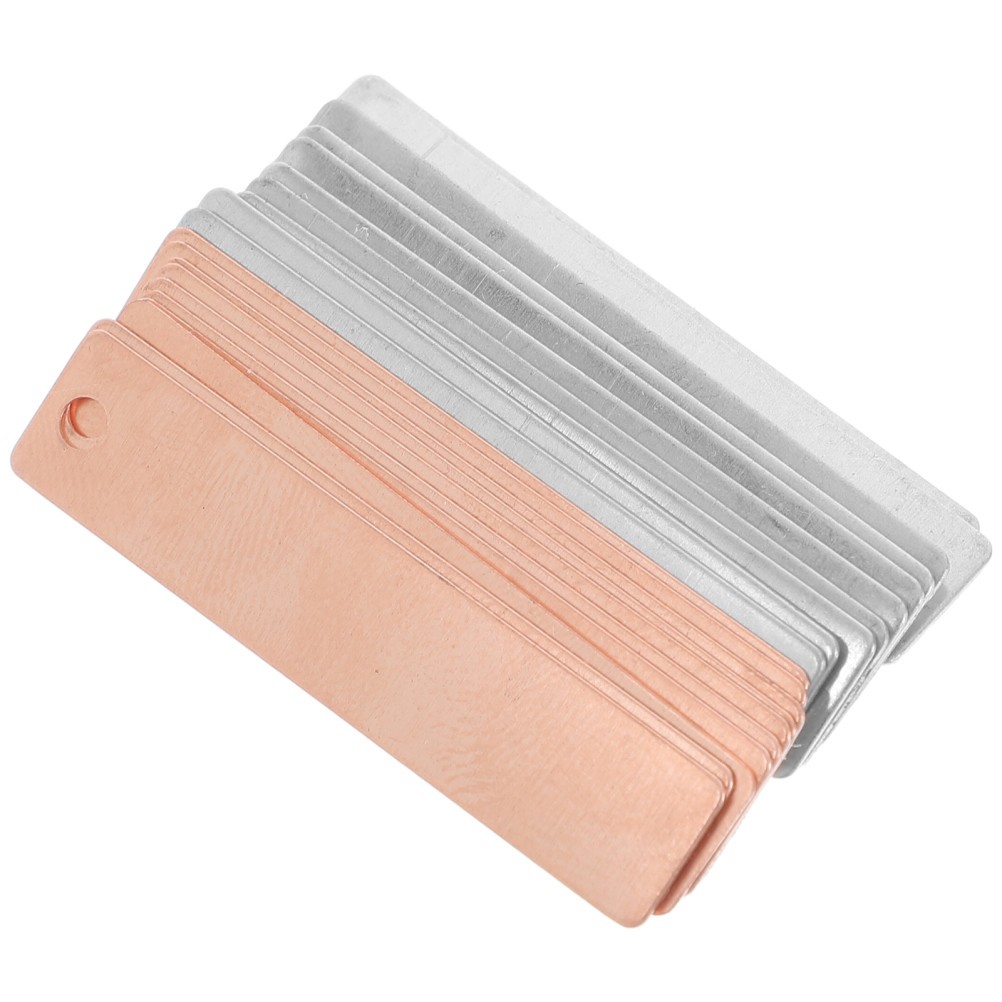 20pcs Pure Zinc Anode Sheet Diy Sheet Anode Sheet Zinc Copper Sheet For Fruit