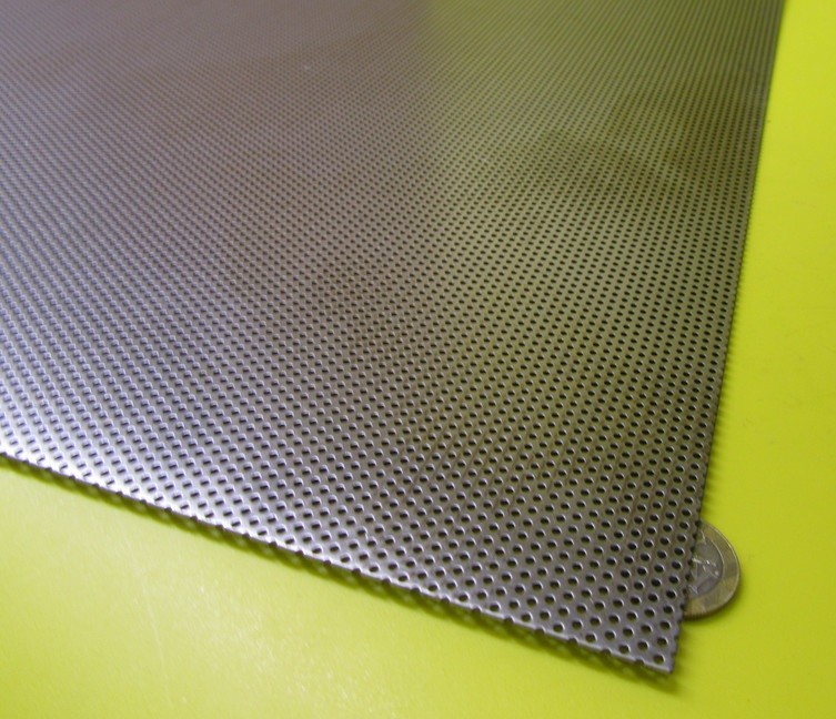 Perforated Staggered Steel Sheet .060″ Thick x 24″ x 24″, .062″ Hole Dia.