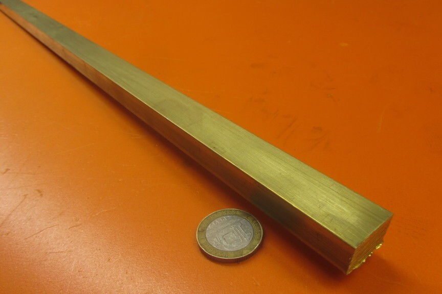 385 Brass Flat Bar 1/2″ Thick x 3/4″ Wide x 4 Foot Length