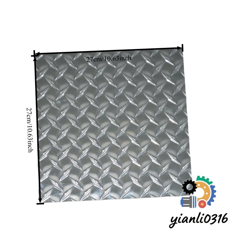 10.63×10.63″ Diamond Tread Aluminum Plate Durable