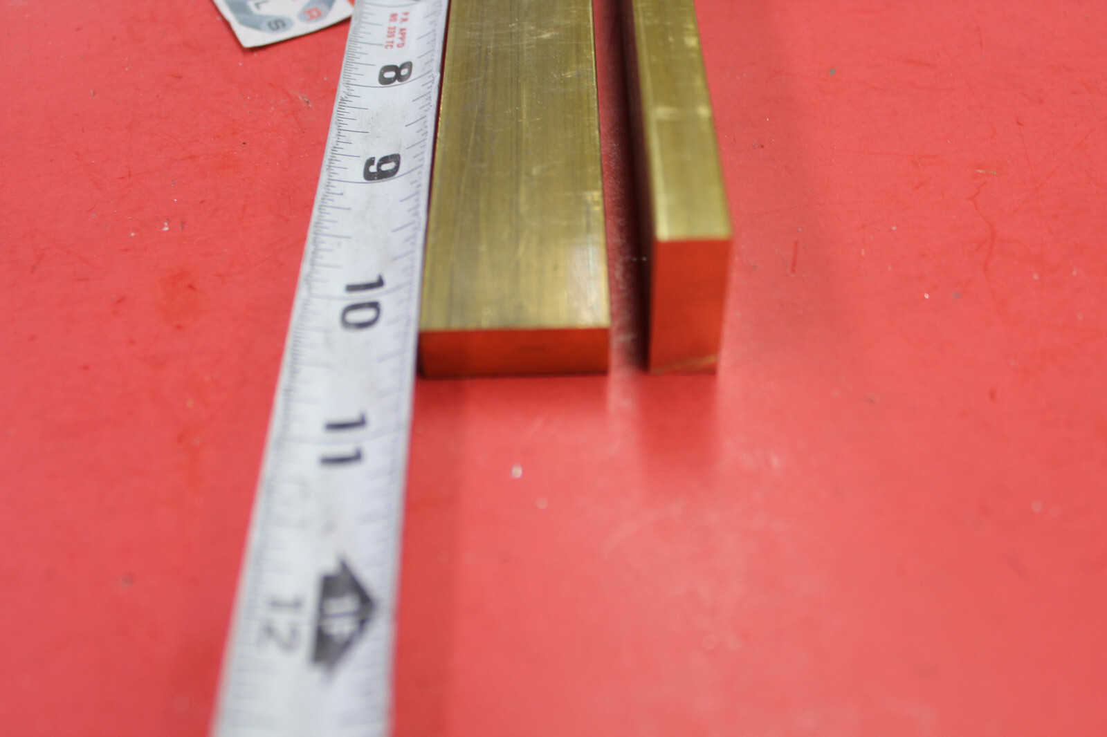 2 Pieces 3/8″ x 1″ C360 BRASS FLAT BAR 10-7/16″ long Solid Mill Stock H02 New
