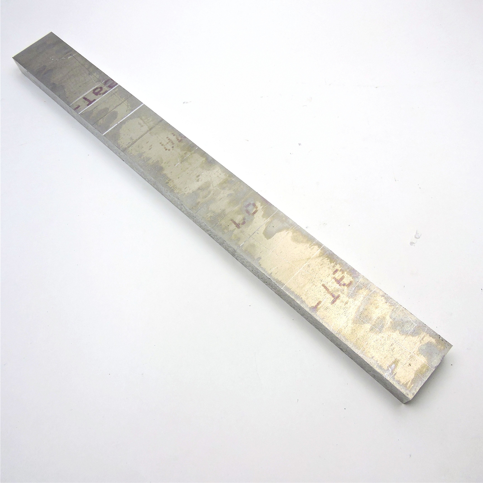 1.25″ thick 1 1/4 Aluminum 6061 PLATE 3.125″ x 30.5″ Long sku 186313