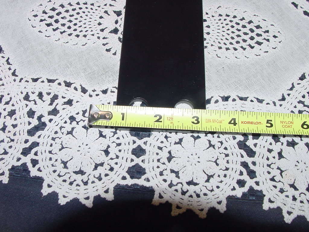 Steel Plate 2 1/2″ X 8″ X 0.190 ” Pre-Drilled 4 Holes, Primed and Painted Black