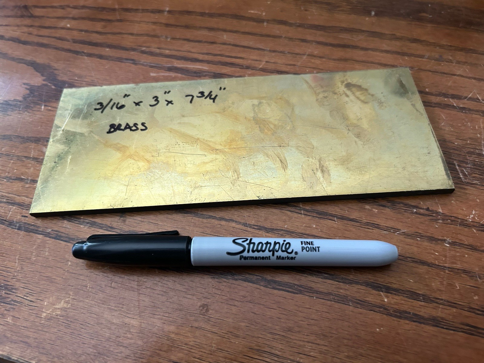 3/16″ x 3″ x 7-3/4″ Brass Flat bar sheet Stock