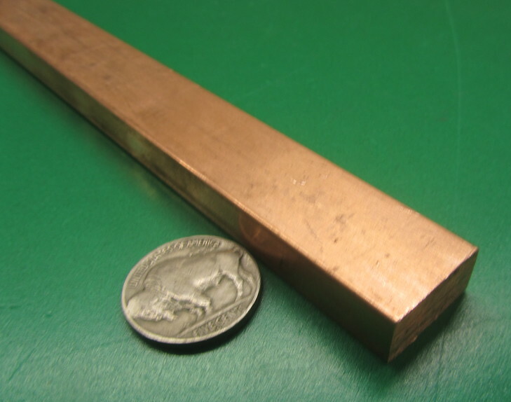 182 Copper Bar 3/8″ Thick x 3/4″ Wide x 6 Foot Length