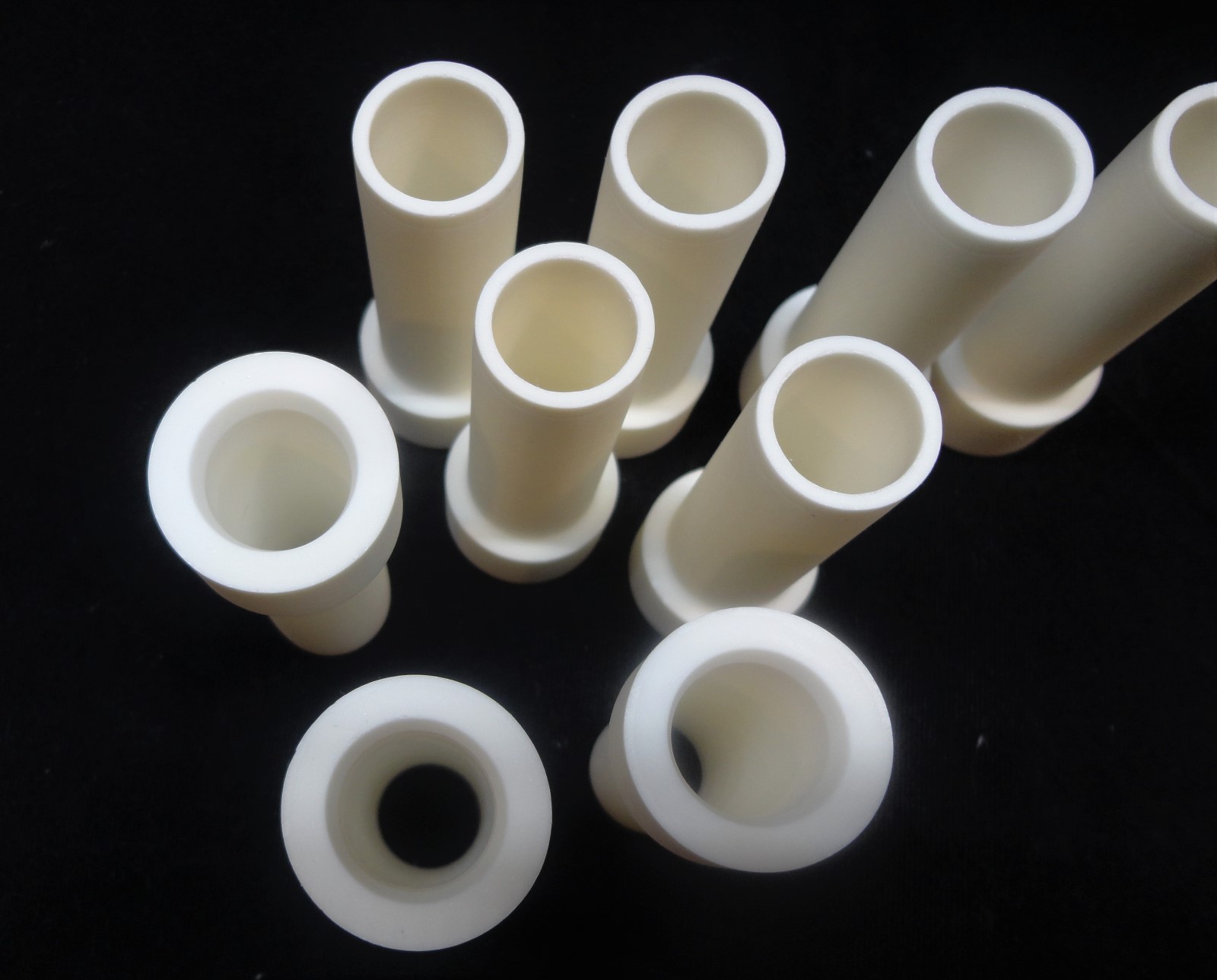 PAIR OF ISO PRESSED HIGH ALUMINA STEPPED BUSHING INSULATORS No.: 219