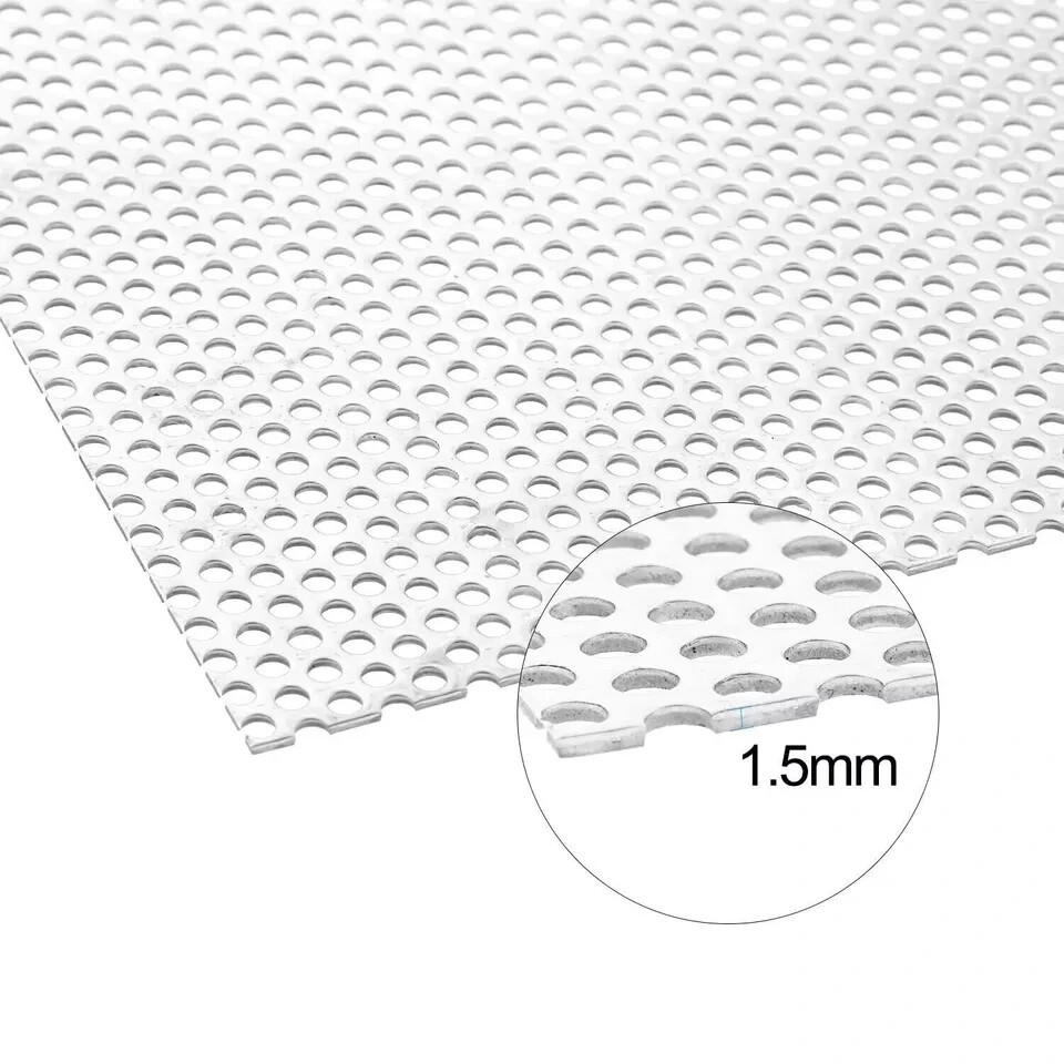 Perforated Sheet Stainless Steel Perforated Metal Sheet 11.8″ x 11.8″ x 0.06″ St