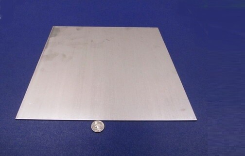 321 Weldable Stainless Steel Sheet, .080″ Thick x 12″ Wide x 12″ Length