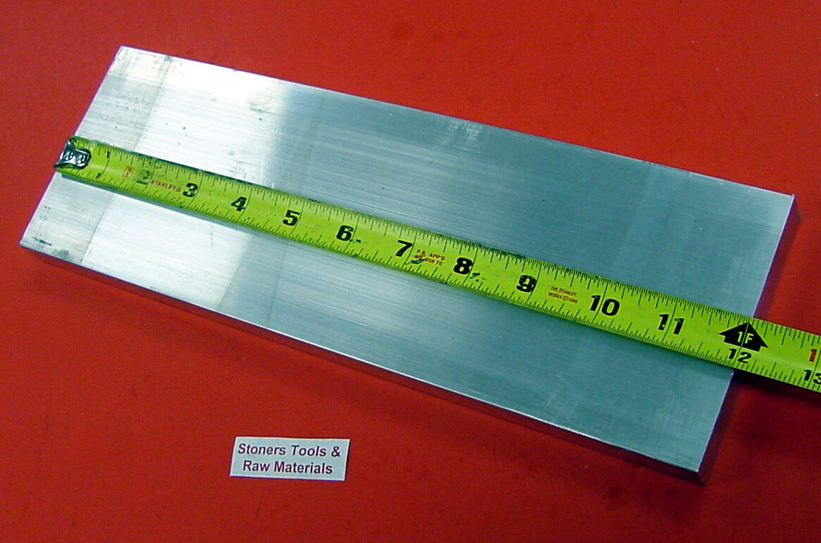 3/8″ X 4″ ALUMINUM 6061 T6511 Solid FLAT BAR 12″ long Extruded Mill Stock
