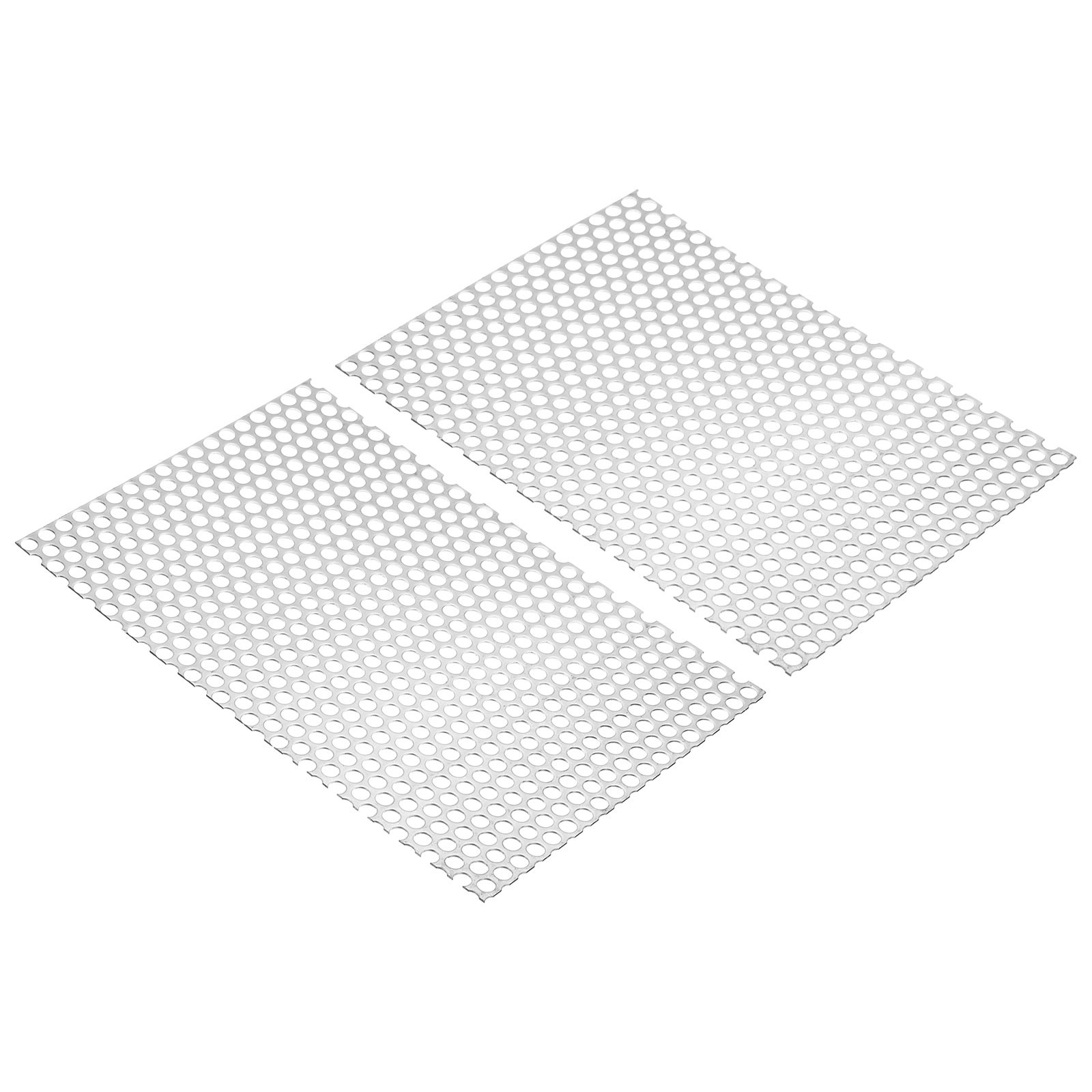 11.8″L x 7.9″W Perforated Metal Sheets, 2pcs 16Ga 0.31″ Hole 304 Stainless Steel