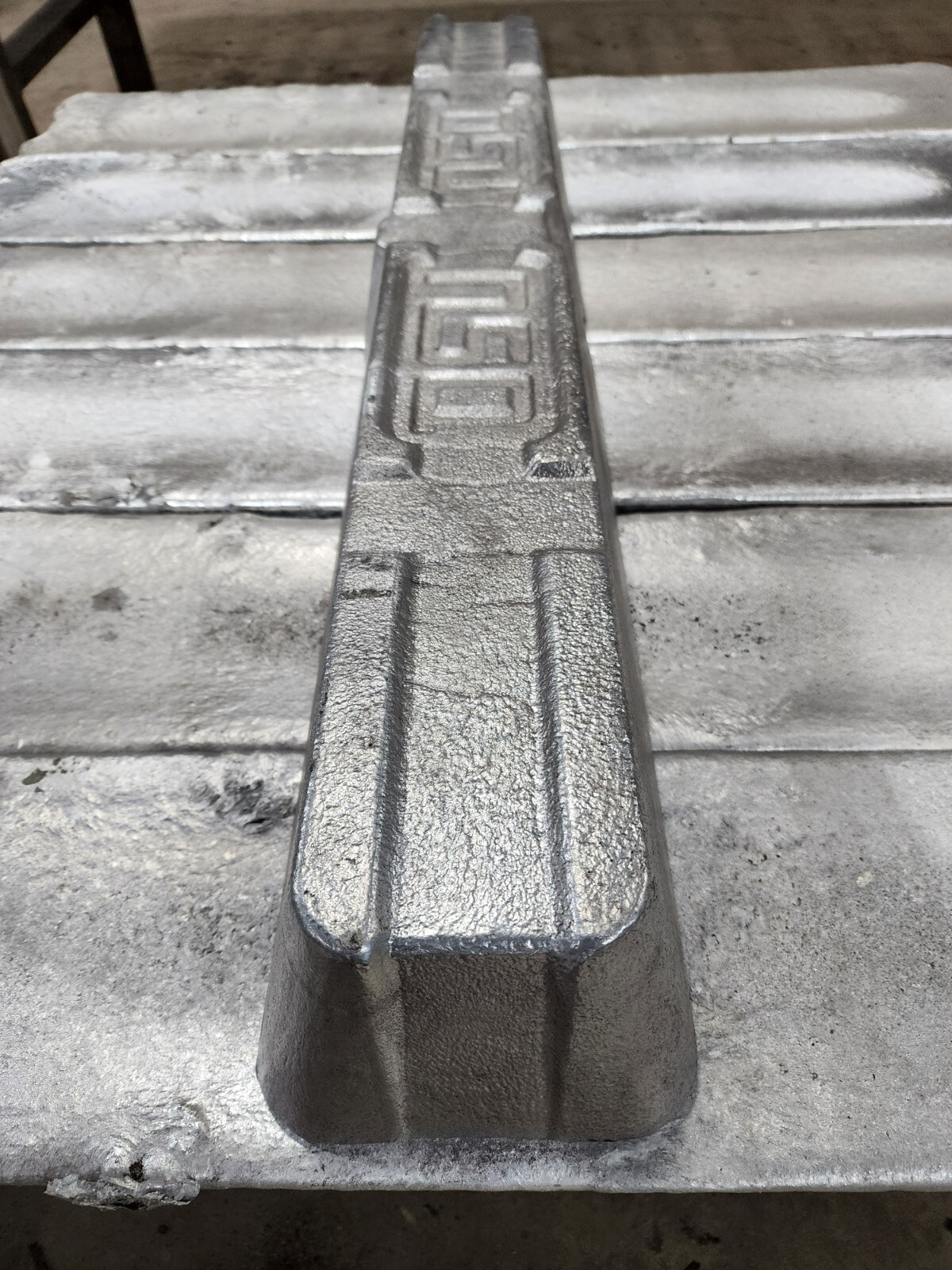 Aluminum Ingot A356.2A Casting Alloy 35 LBS Stamped w/lot number.