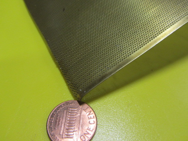 Brass Perforated Staggered Sheet, .016″ Thick x 24″ x Per Ft”, .020″ Hole Dia.