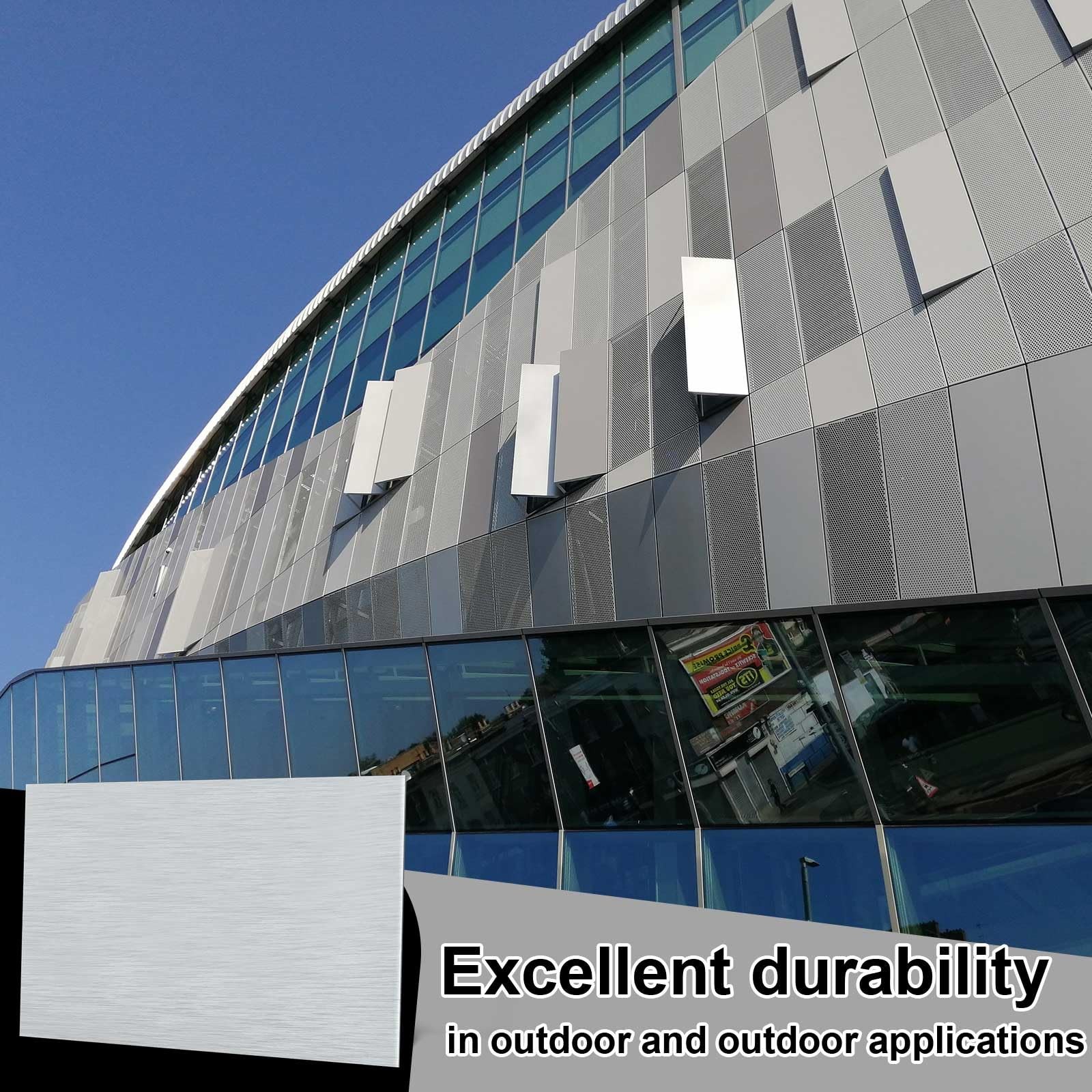 1 Pcs Aluminum Composite Panel, 1/8″ Thick Rectangle Aluminum Plastic Composi…
