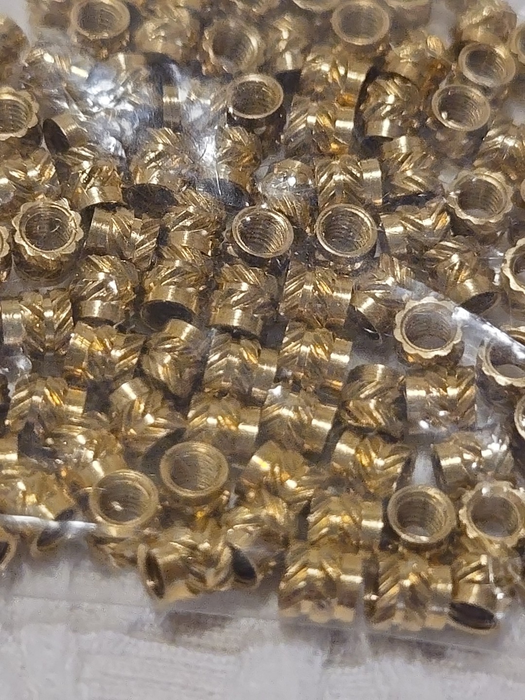 90pcs 3D Printing Brass Nuts, M3x4x5mm Threaded Inserts Heat Set Insert Tip