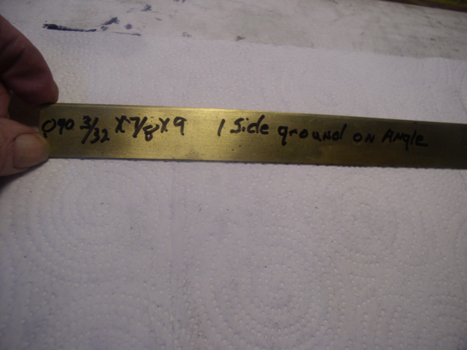 1PCS. 3/32″ X 7/8″ X 9″ SOLID BRASS FLAT STOCK YELLOW BRASS