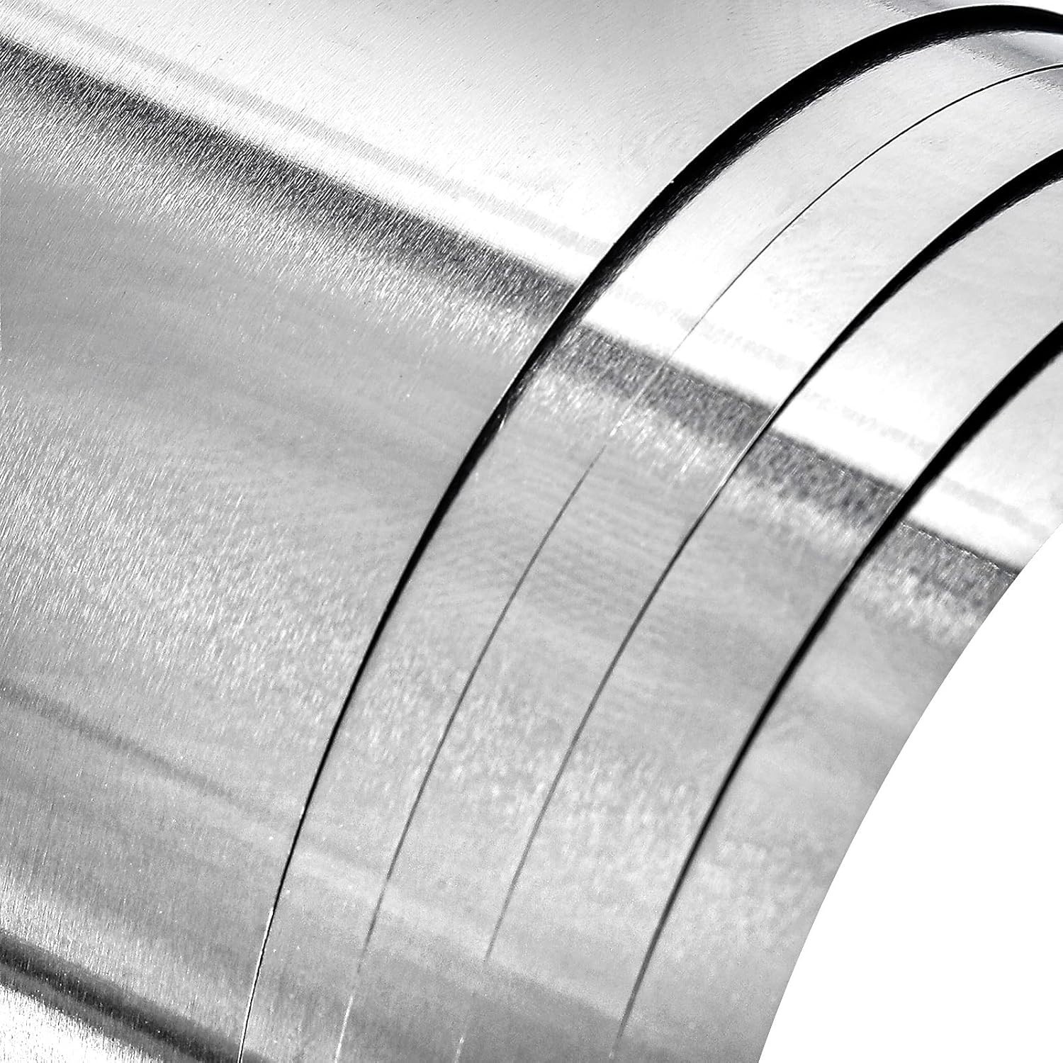 Silver Tone 304 Stainless Steel Sheet, 0.1mm x 100mm x 1000mm | Perfect for DIY